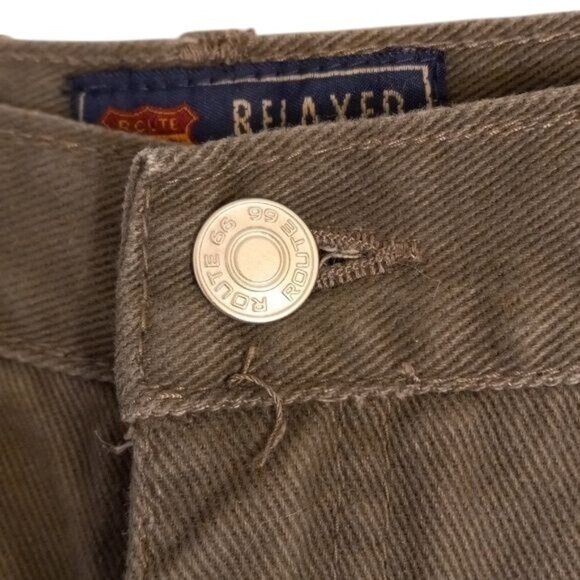 Route 66 Size 17/18 Jeans Juniors Relaxed Fit Green Premium Jeanswear Denim Mom - Picture 5 of 12